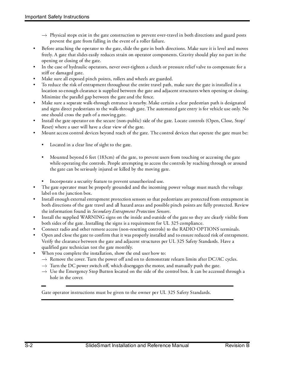 Controlled Products Systems Group SLIDESMART DCS 10F User Manual | Page 14 / 142