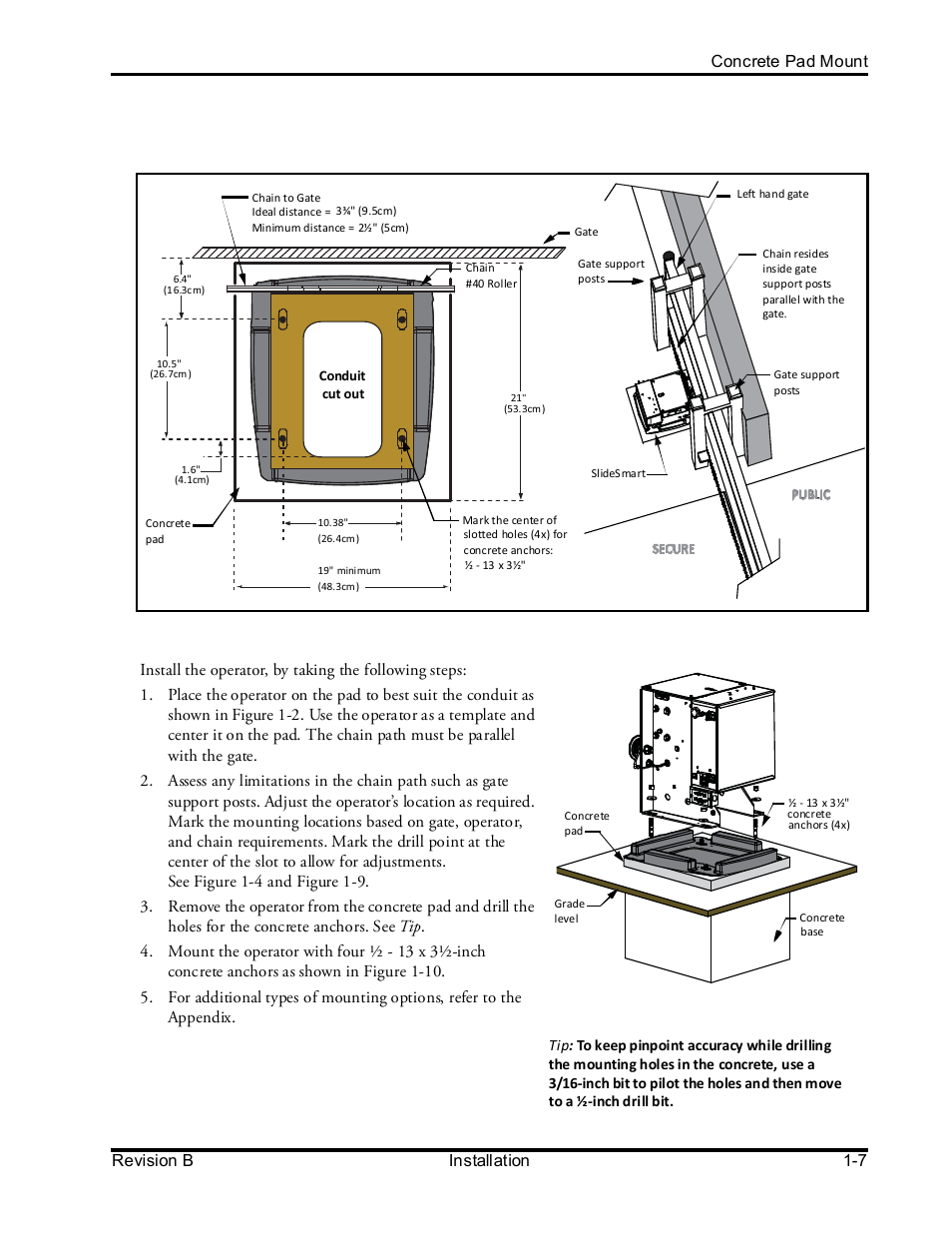 Oncrete, Ount | Controlled Products Systems Group SLIDESMART DCS 10F User Manual | Page 29 / 142