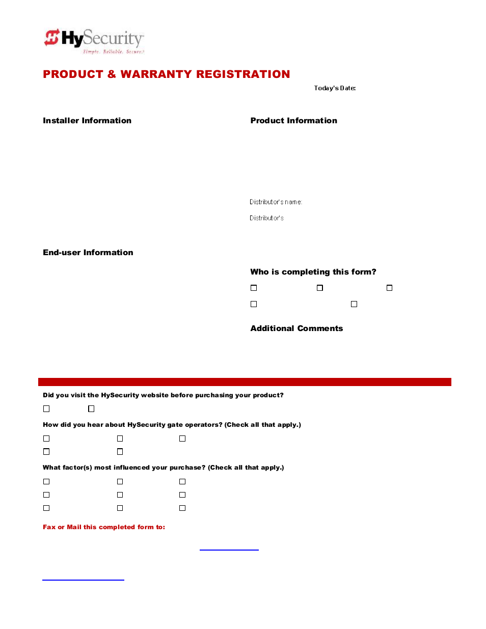 Product & warranty registration | Controlled Products Systems Group SLIDESMART DCS 10F User Manual | Page 3 / 142