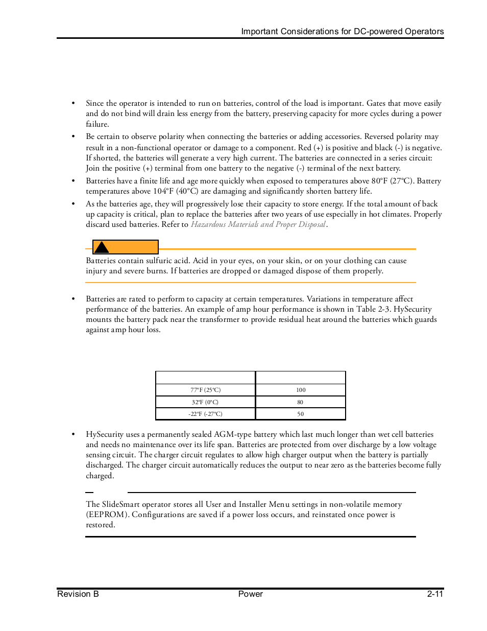 Mportant, Onsiderations for, Powered | Perators | Controlled Products Systems Group SLIDESMART DCS 10F User Manual | Page 49 / 142
