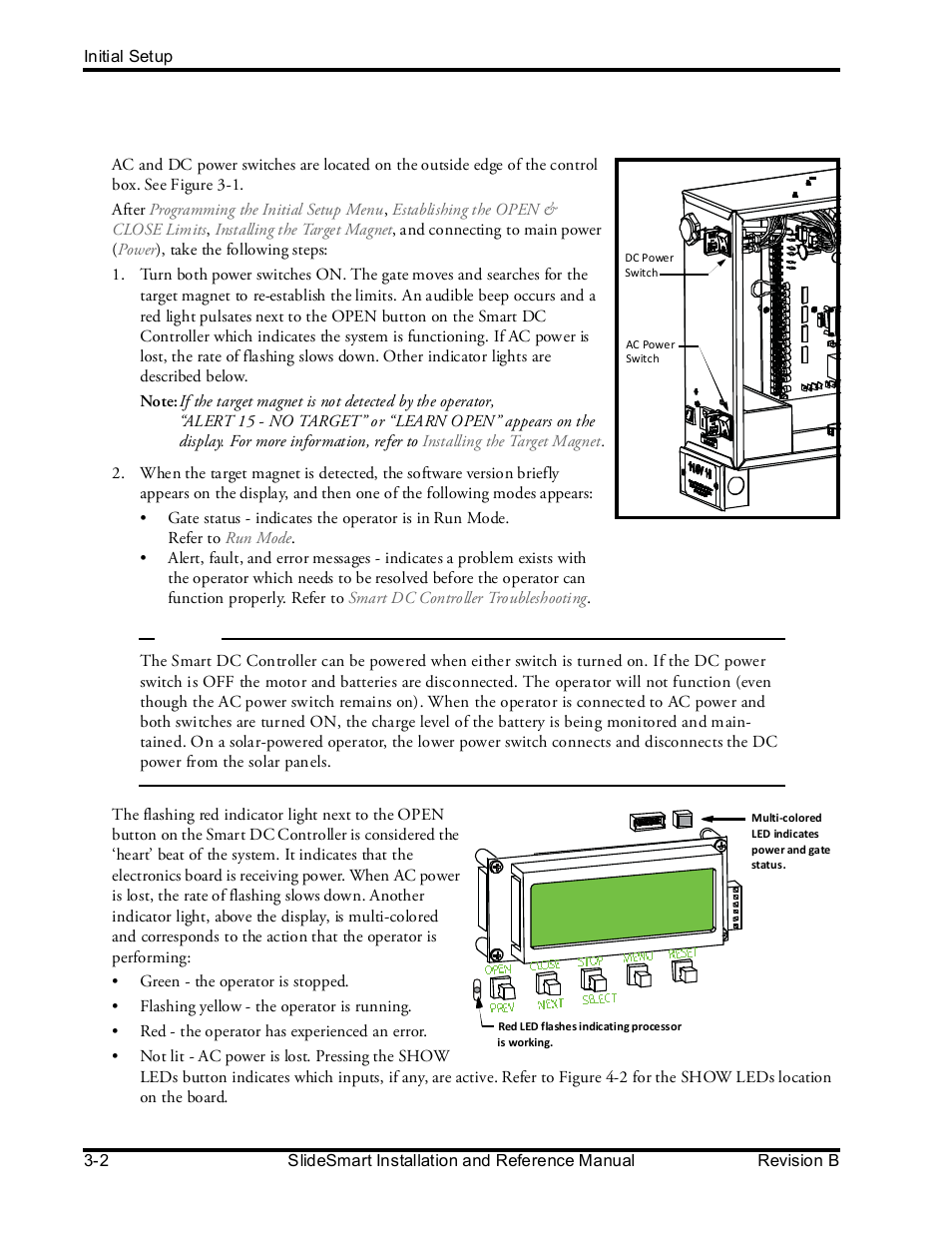 Turning both power switches on | Controlled Products Systems Group SLIDESMART DCS 10F User Manual | Page 54 / 142