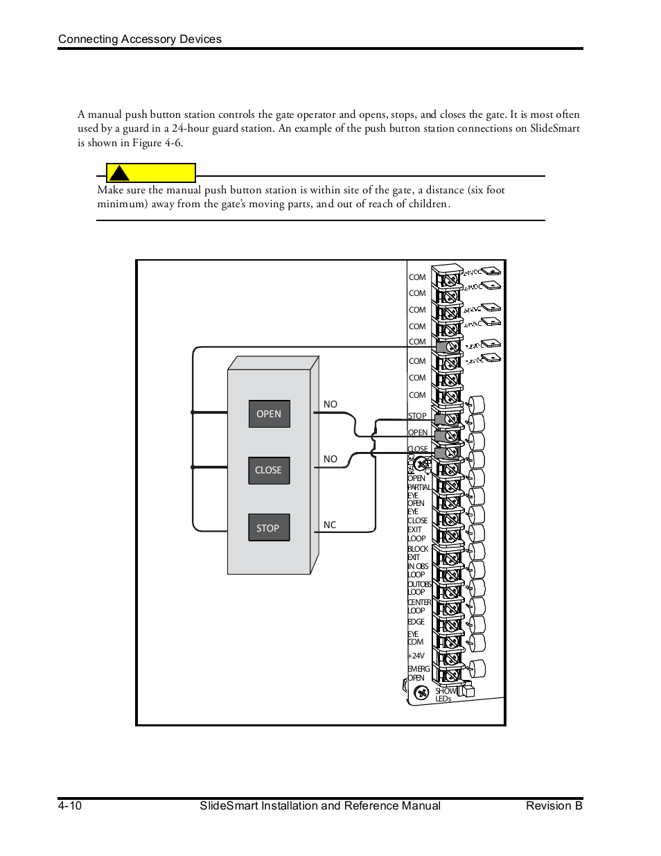 Manual push button station | Controlled Products Systems Group SLIDESMART DCS 10F User Manual | Page 92 / 142