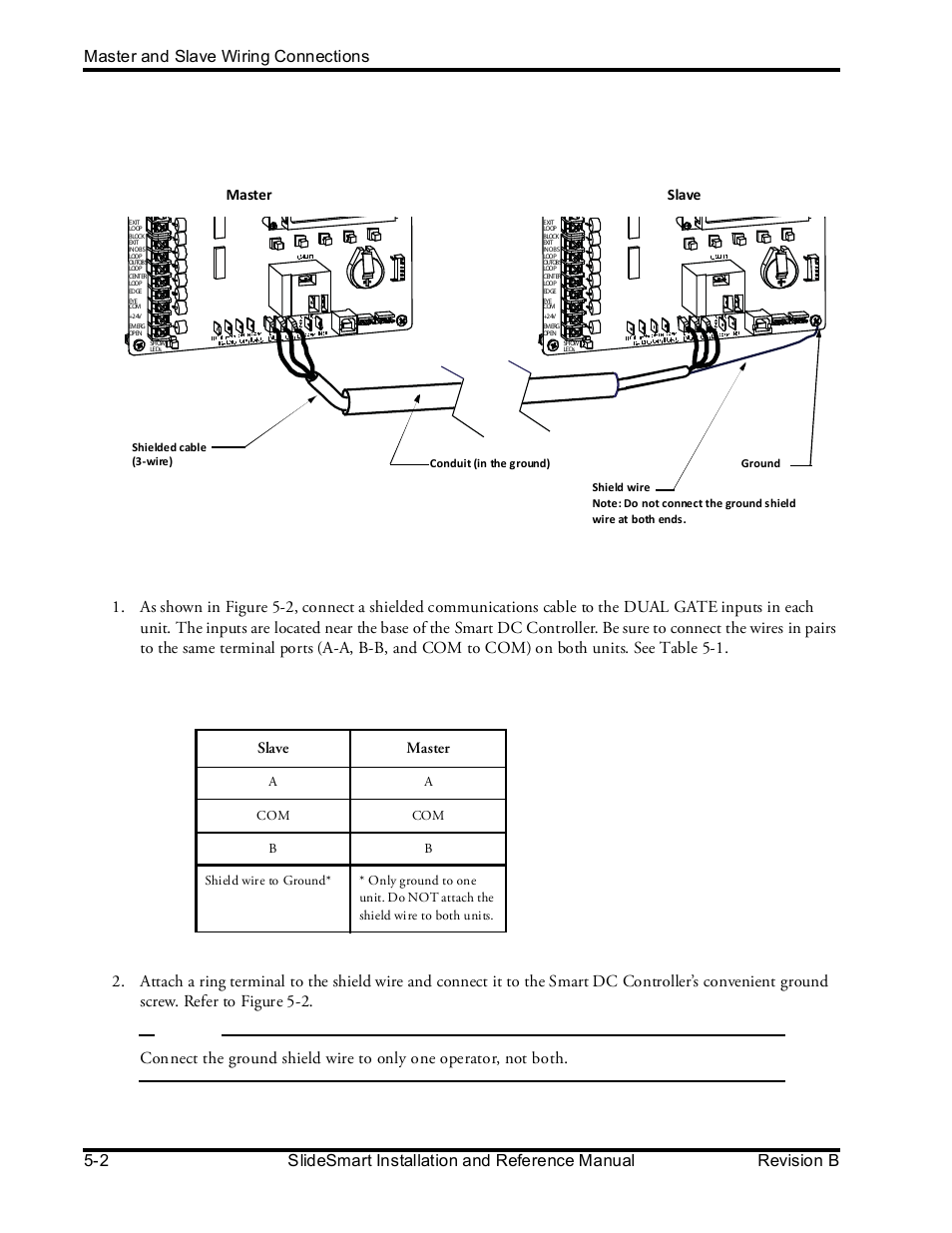 Aster and, Lave, Iring | Onnections | Controlled Products Systems Group SLIDESMART DCS 10F User Manual | Page 96 / 142
