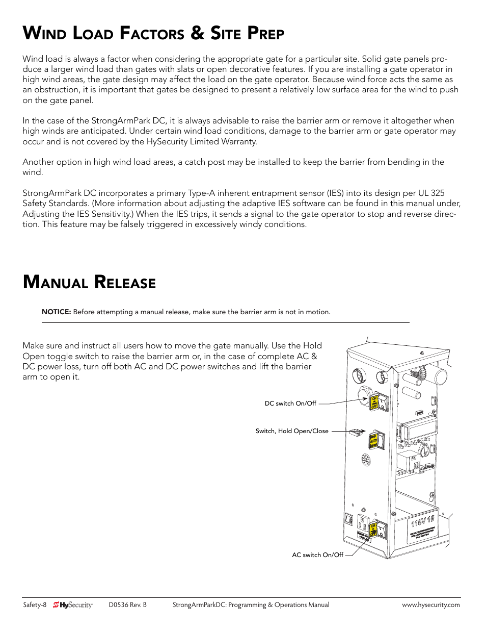 Actors, Anual, Elease | Controlled Products Systems Group STRONGARMPARK DC 10 User Manual | Page 18 / 78