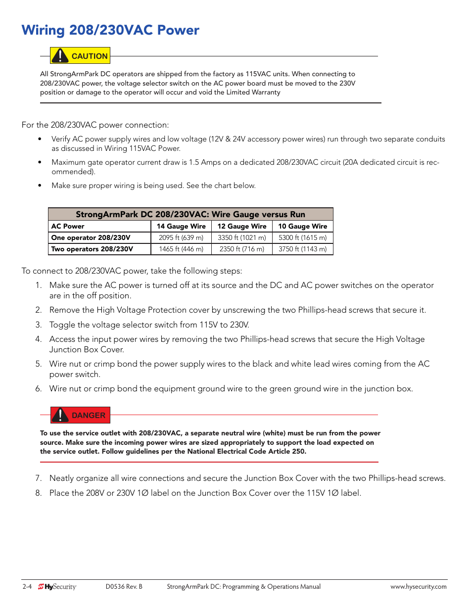 Controlled Products Systems Group STRONGARMPARK DC 10 User Manual | Page 24 / 78