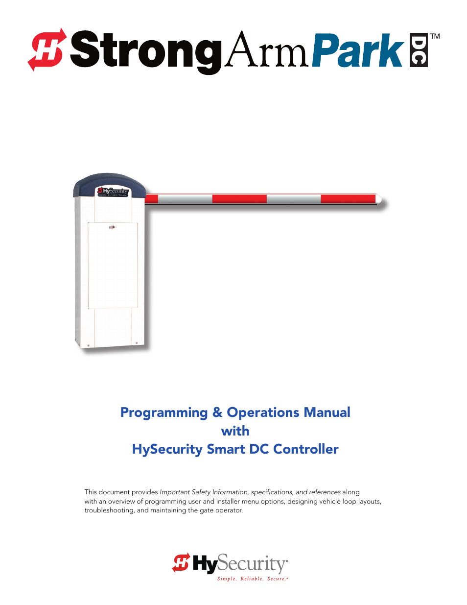 Controlled Products Systems Group STRONGARMPARK DC 10 User Manual | Page 3 / 78