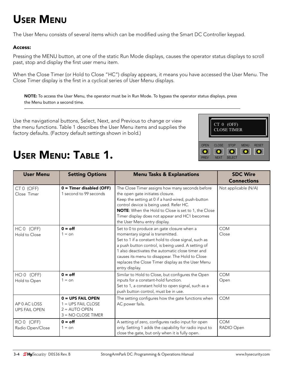 Able | Controlled Products Systems Group STRONGARMPARK DC 10 User Manual | Page 30 / 78