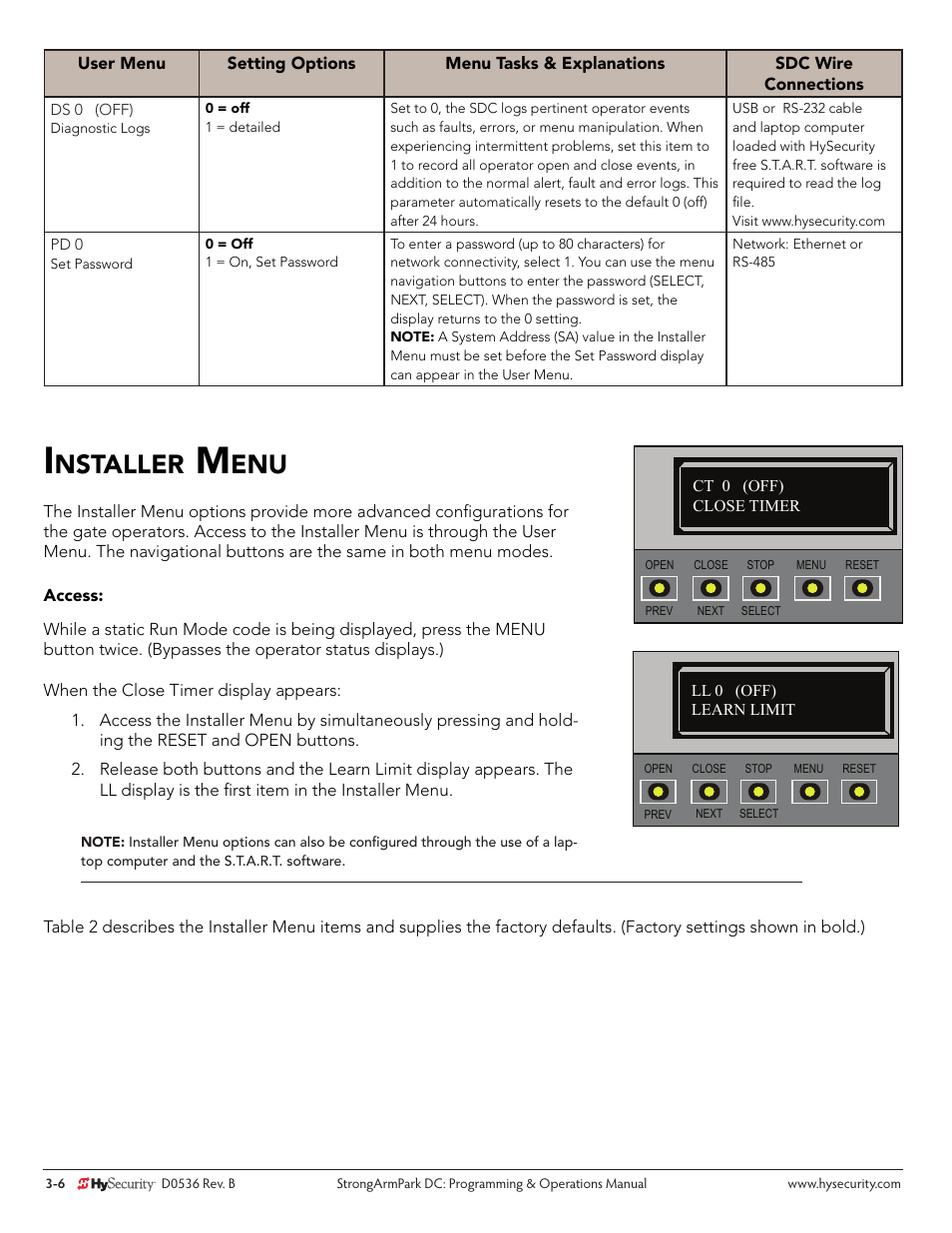 Nstaller | Controlled Products Systems Group STRONGARMPARK DC 10 User Manual | Page 32 / 78