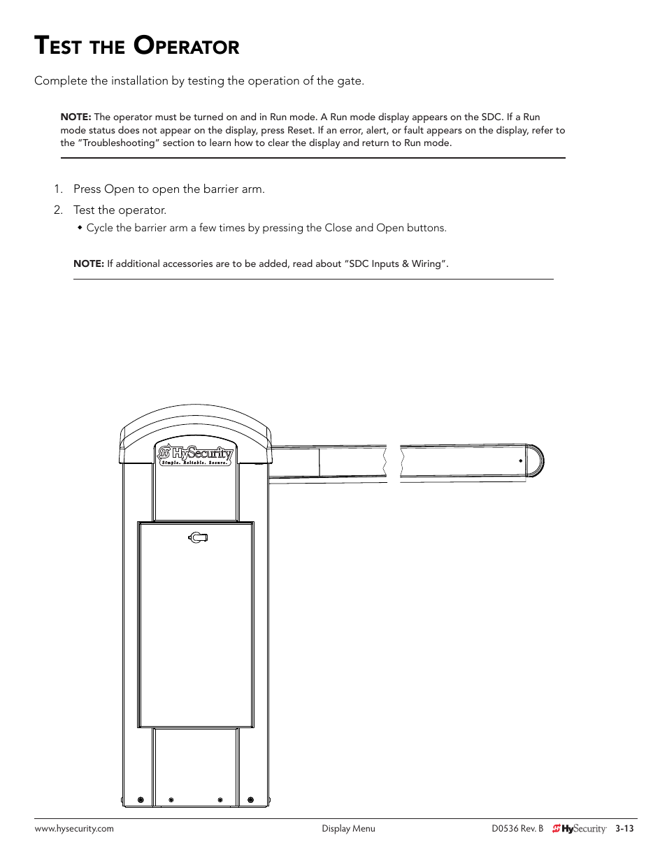 Perator | Controlled Products Systems Group STRONGARMPARK DC 10 User Manual | Page 39 / 78