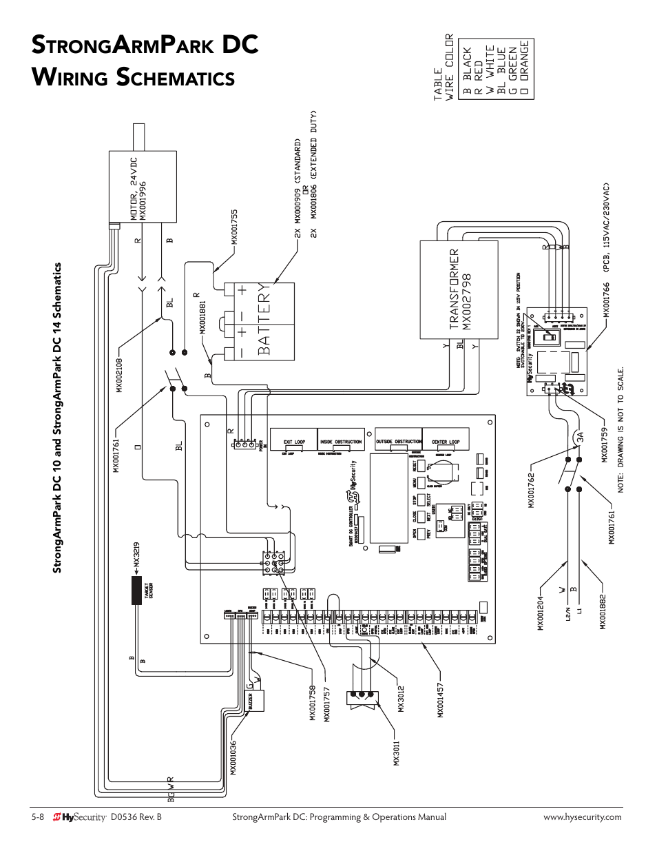 Dc w | Controlled Products Systems Group STRONGARMPARK DC 10 User Manual | Page 64 / 78
