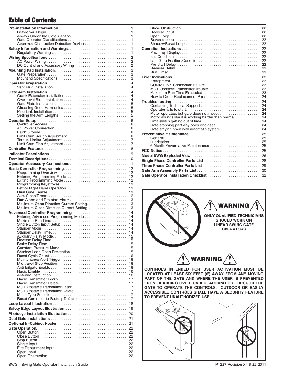 Controlled Products Systems Group SWG-111 User Manual | Page 2 / 34