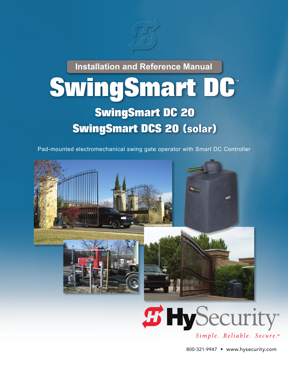 Controlled Products Systems Group SWINGSMART DC 20 User Manual | 136 pages