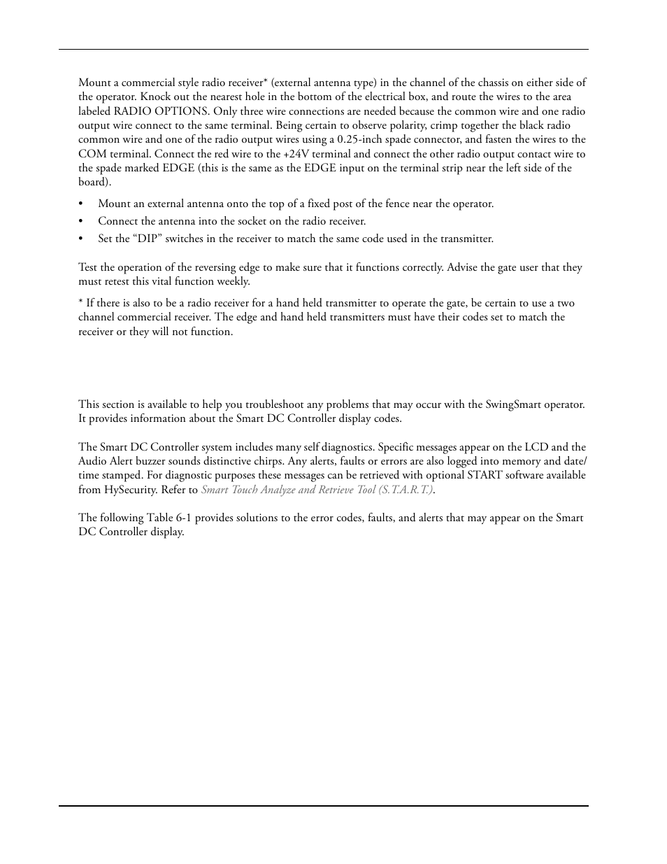 Mart, Dc c, Ontroller | Roubleshooting, Smart dc controller troubleshooting | Controlled Products Systems Group SWINGSMART DC 20 User Manual | Page 114 / 136