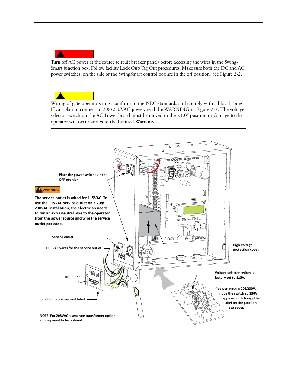 Iring, Ac p, Ower | Controlled Products Systems Group SWINGSMART DC 20 User Manual | Page 41 / 136