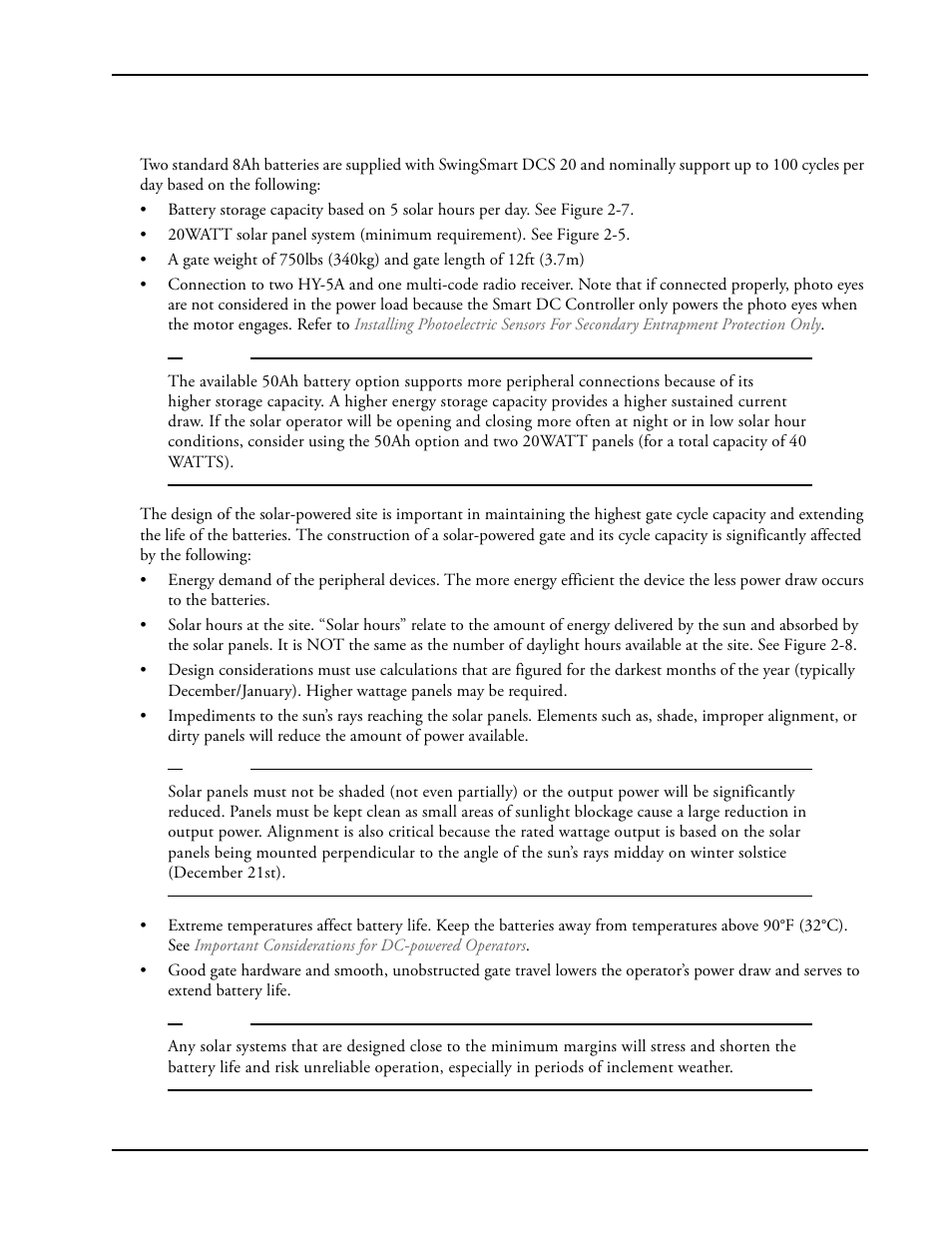 Design requirements & considerations -7, Design requirements & considerations | Controlled Products Systems Group SWINGSMART DC 20 User Manual | Page 45 / 136