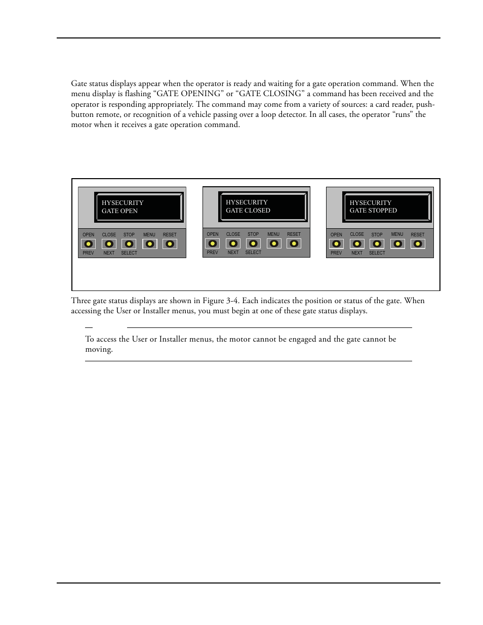 Understanding gate status displays -5, Mode, Understanding gate status displays | Run mode | Controlled Products Systems Group SWINGSMART DC 20 User Manual | Page 57 / 136