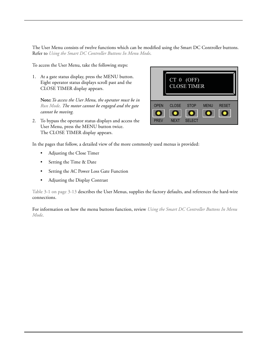 Controlled Products Systems Group SWINGSMART DC 20 User Manual | Page 60 / 136