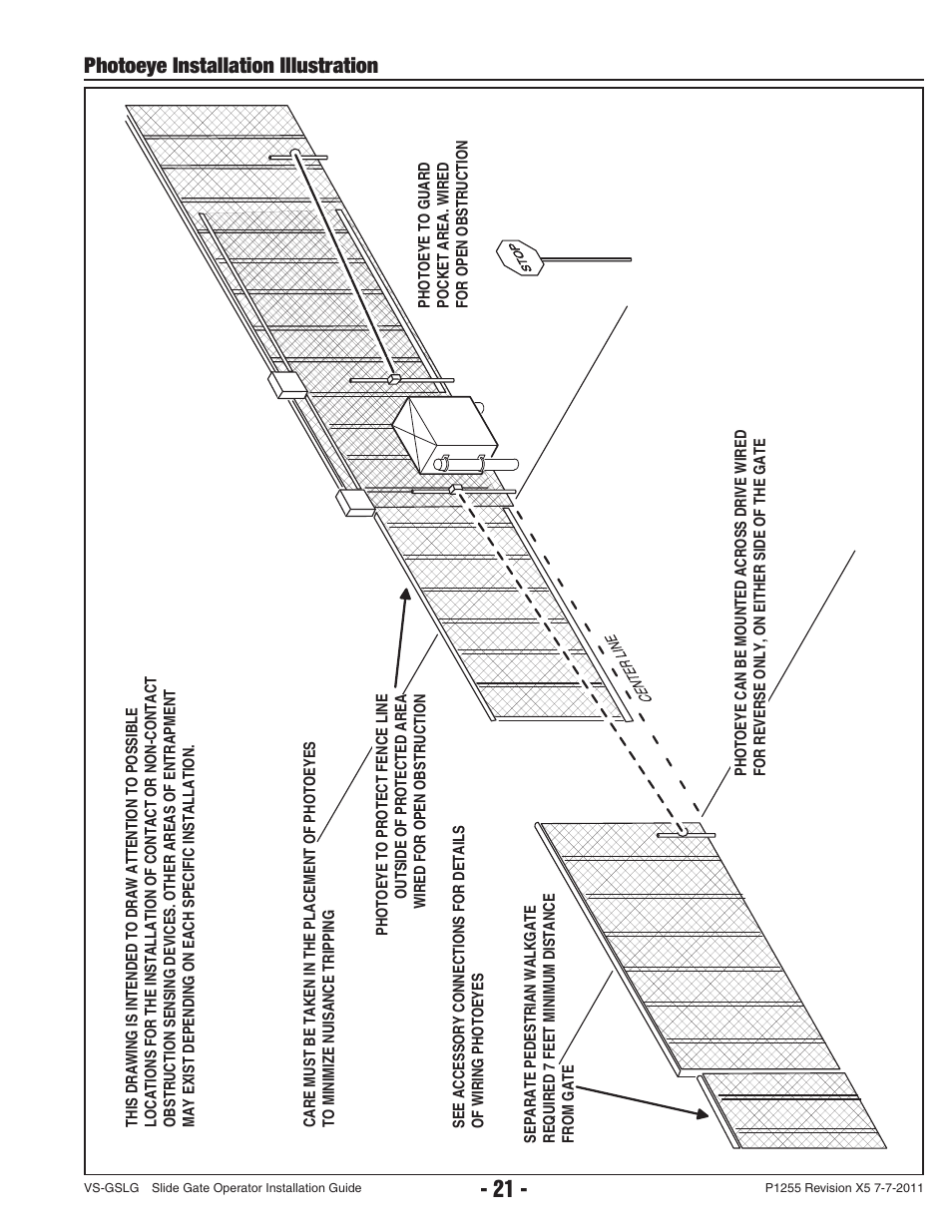 Photoeye installation illustration | Controlled Products Systems Group VS-GSLG-111 User Manual | Page 23 / 36