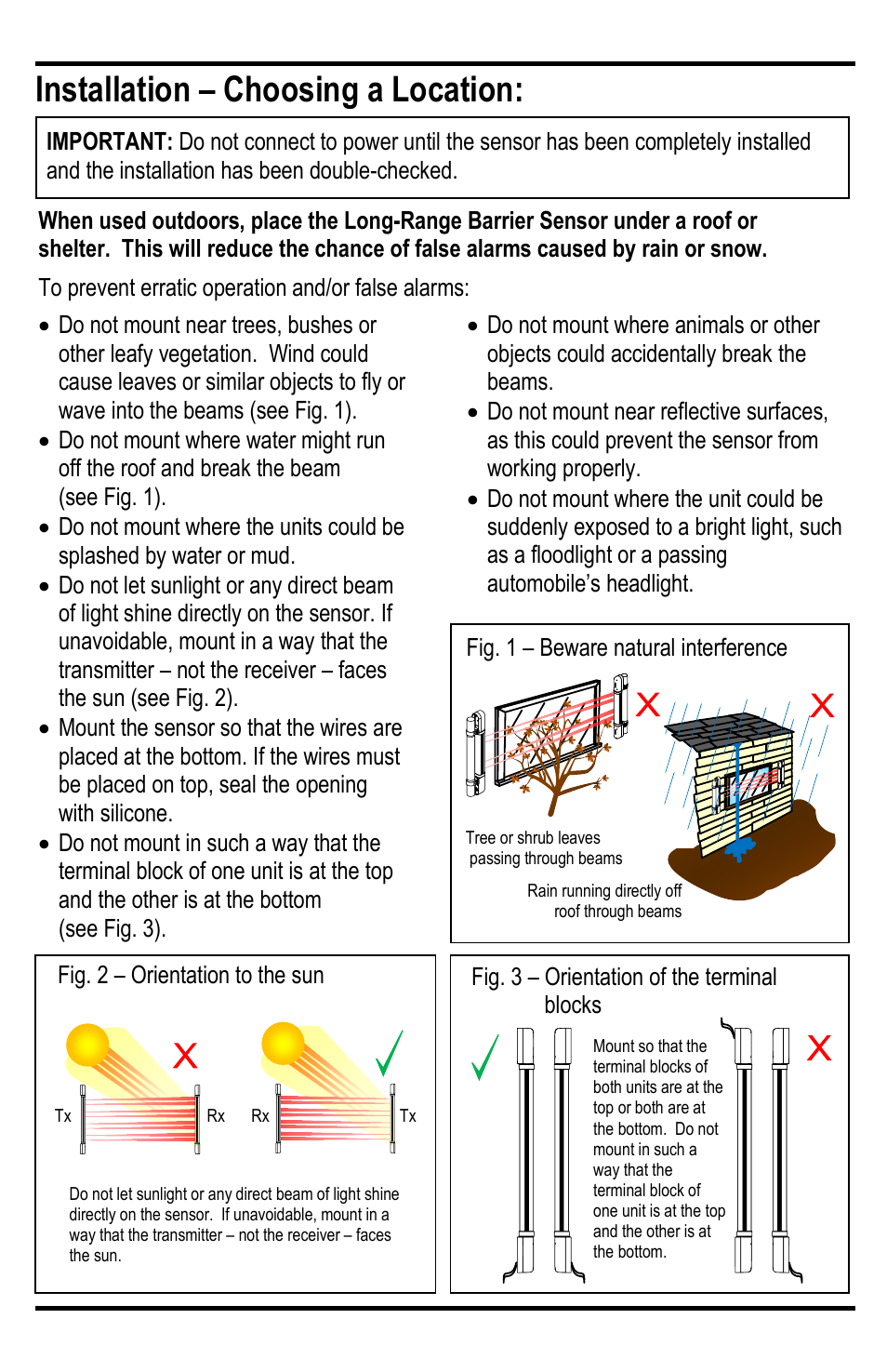 Installation – choosing a location | Controlled Products Systems Group E-9643-4B190Q User Manual | Page 6 / 12