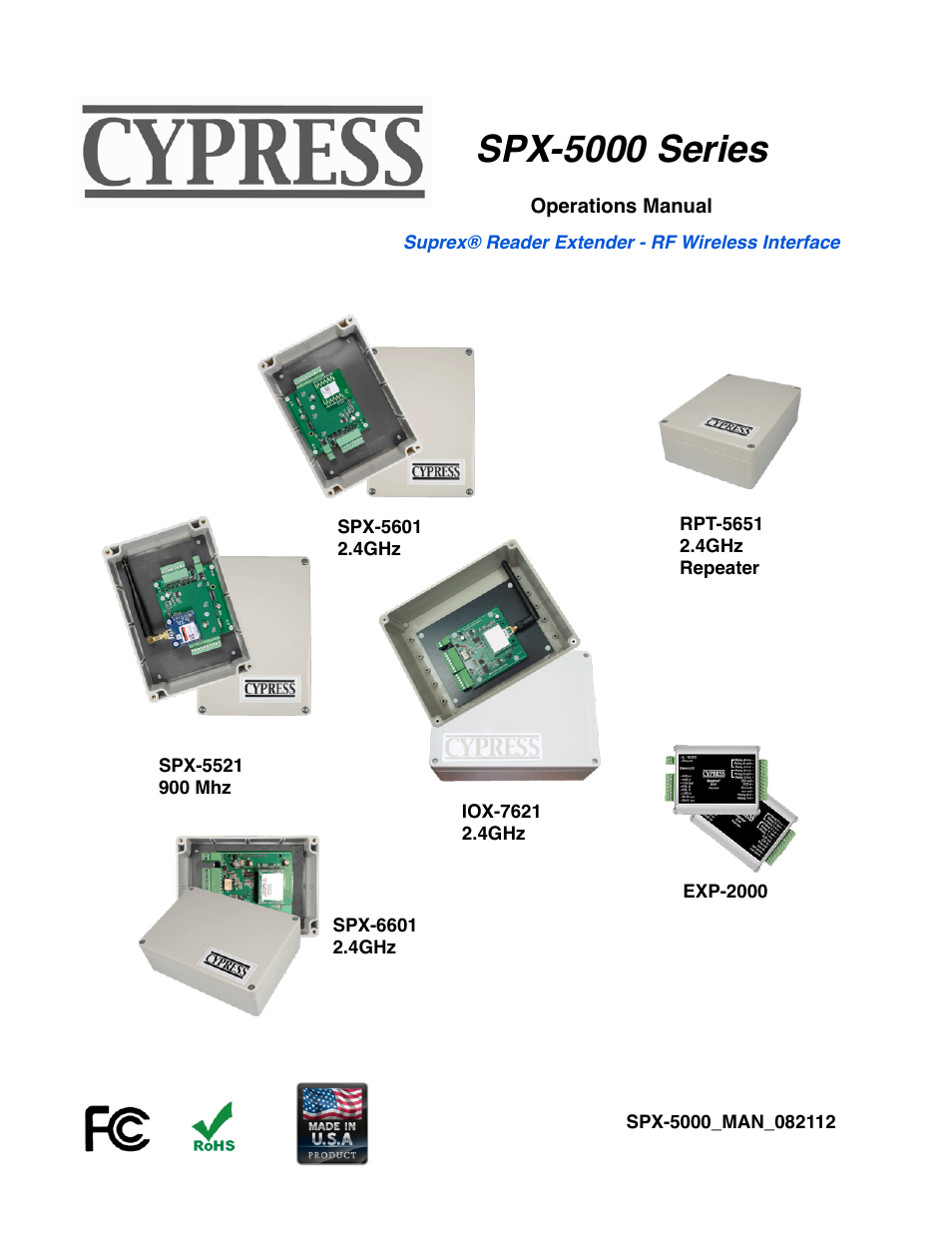 Controlled Products Systems Group SPX-5501 User Manual | 20 pages
