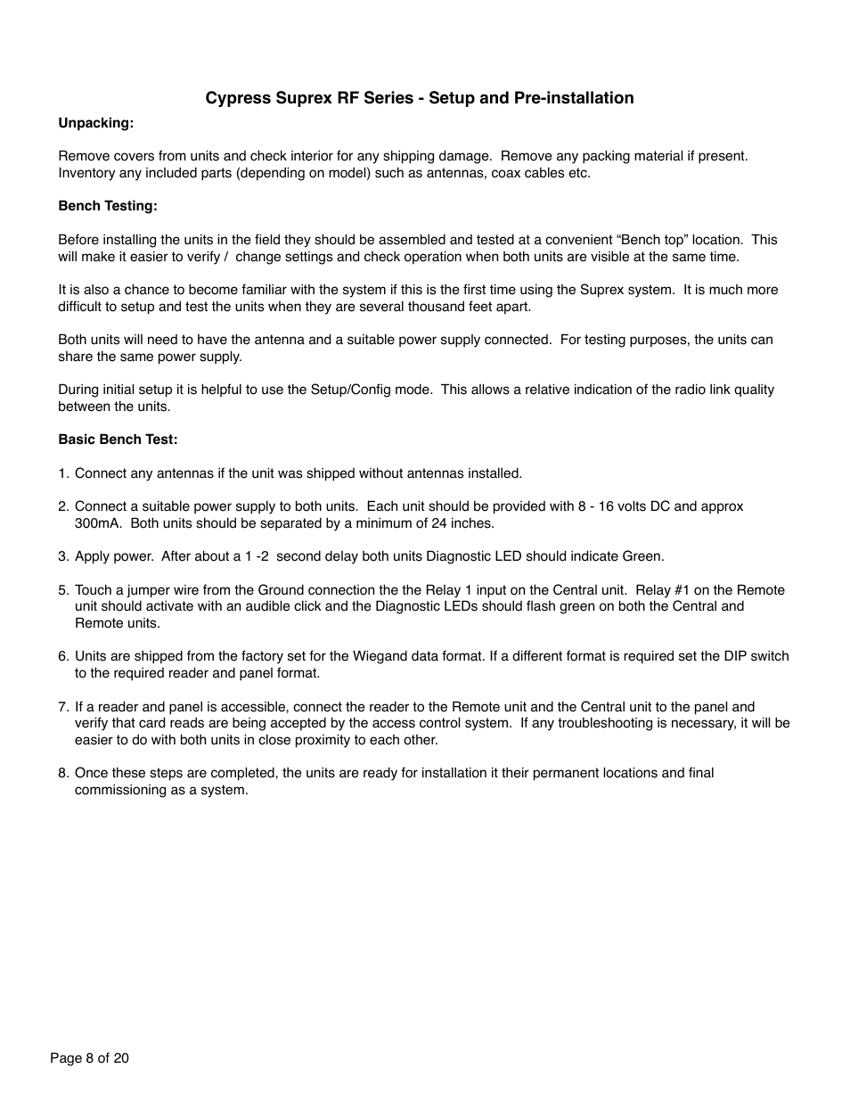 Controlled Products Systems Group SPX-5551 User Manual | Page 8 / 20