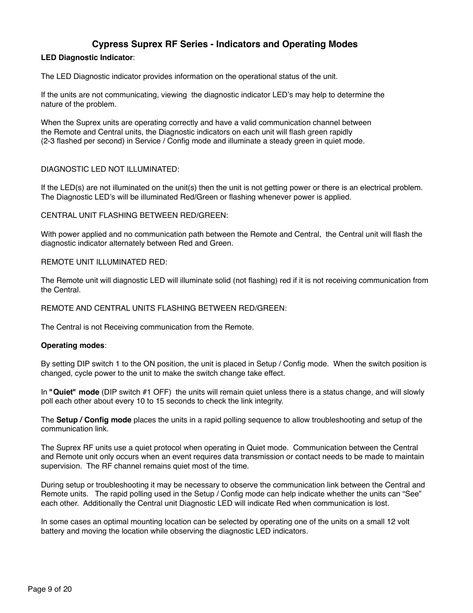 Controlled Products Systems Group SPX-5551 User Manual | Page 9 / 20