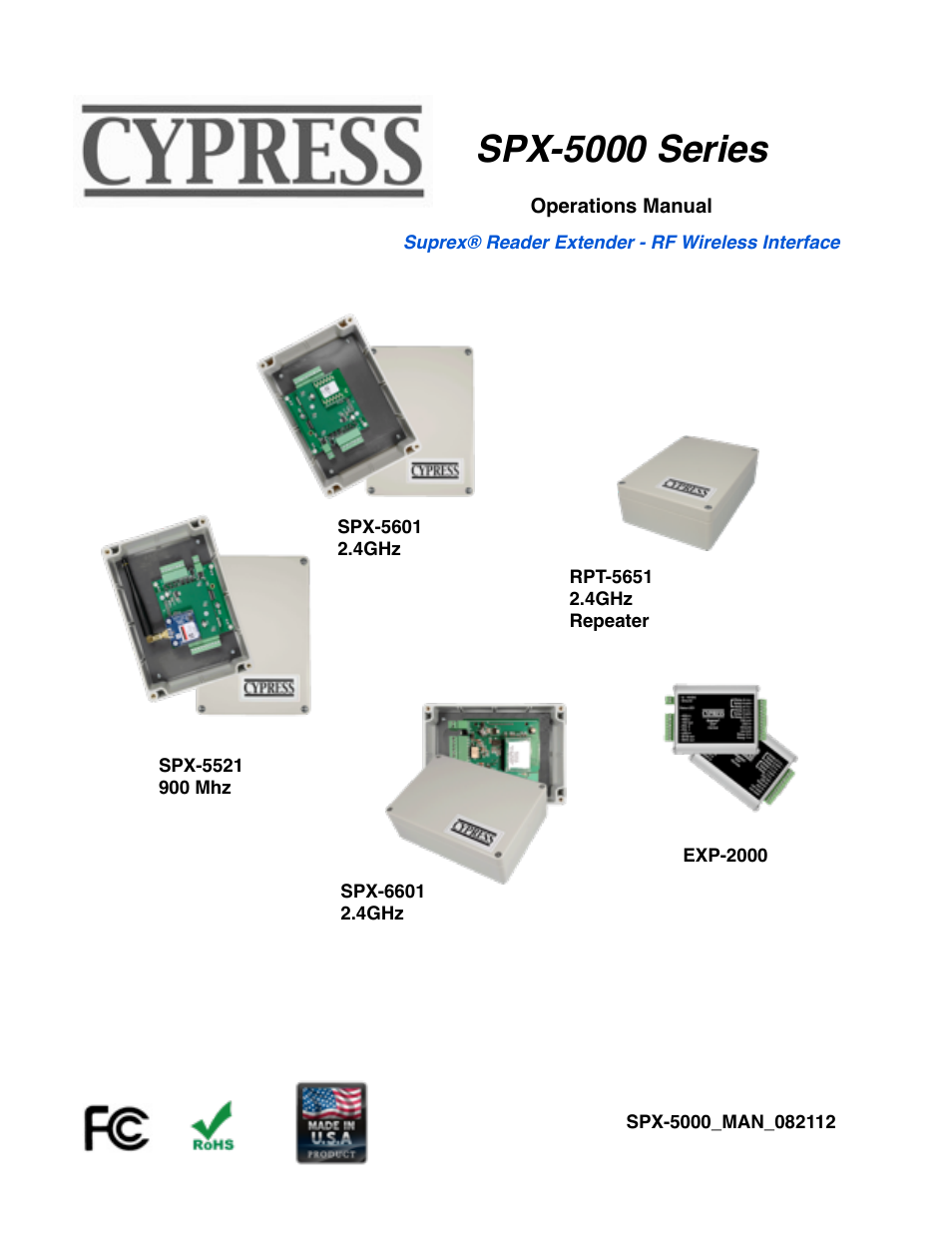 Controlled Products Systems Group SPX-5601 User Manual | 18 pages