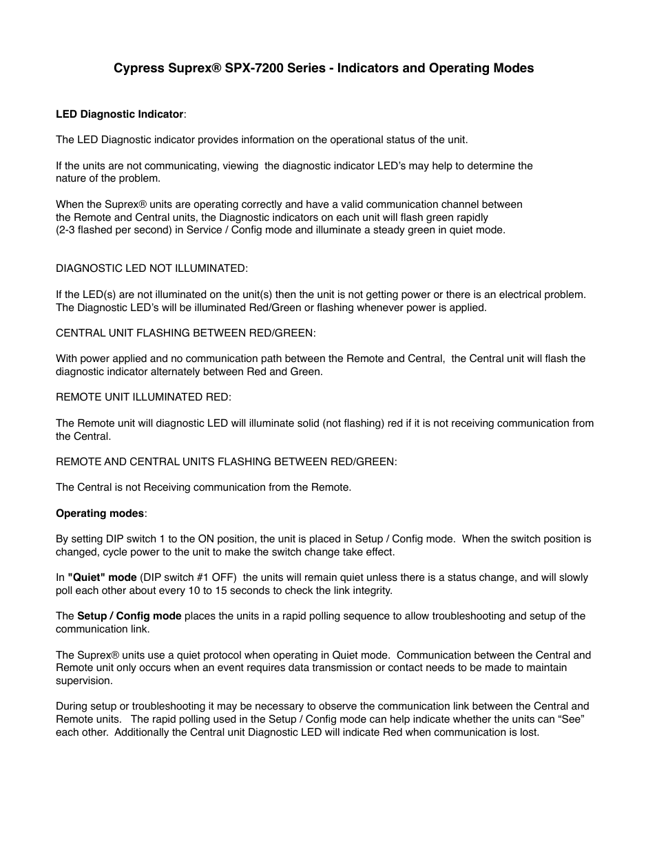 Controlled Products Systems Group SPX-7200 User Manual | Page 6 / 22