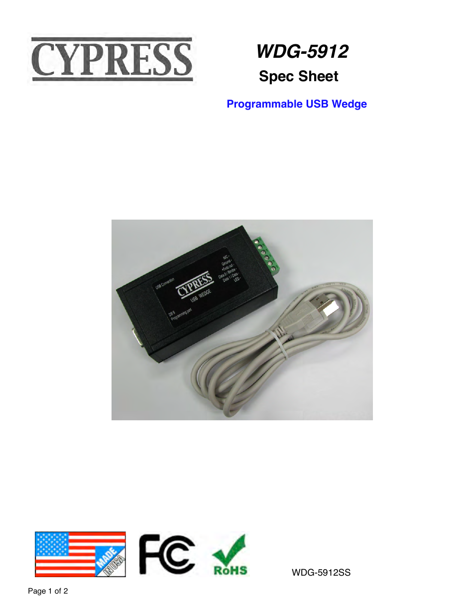 Controlled Products Systems Group WDG-5912 User Manual | 37 pages