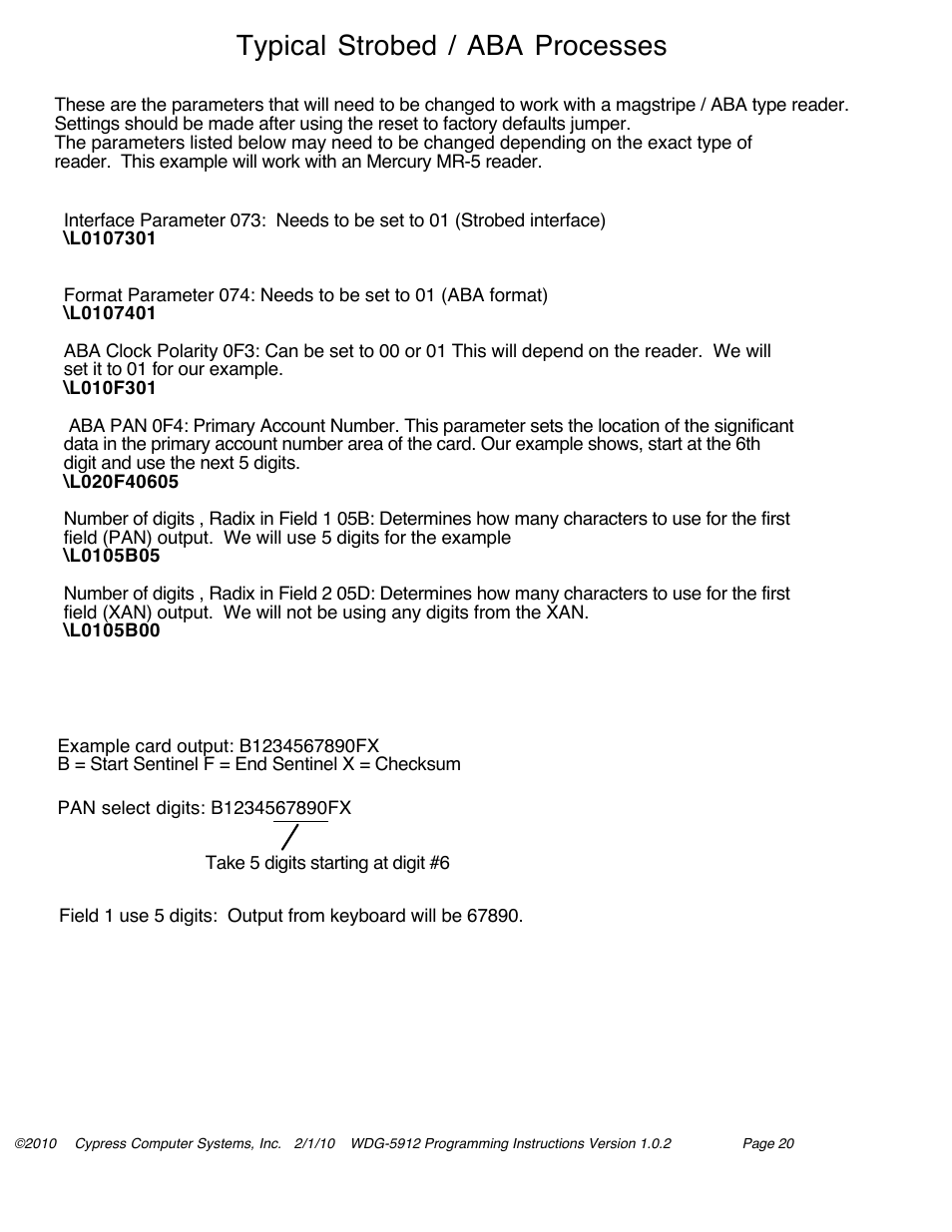 Typical strobed / aba processes | Controlled Products Systems Group WDG-5912 User Manual | Page 26 / 37