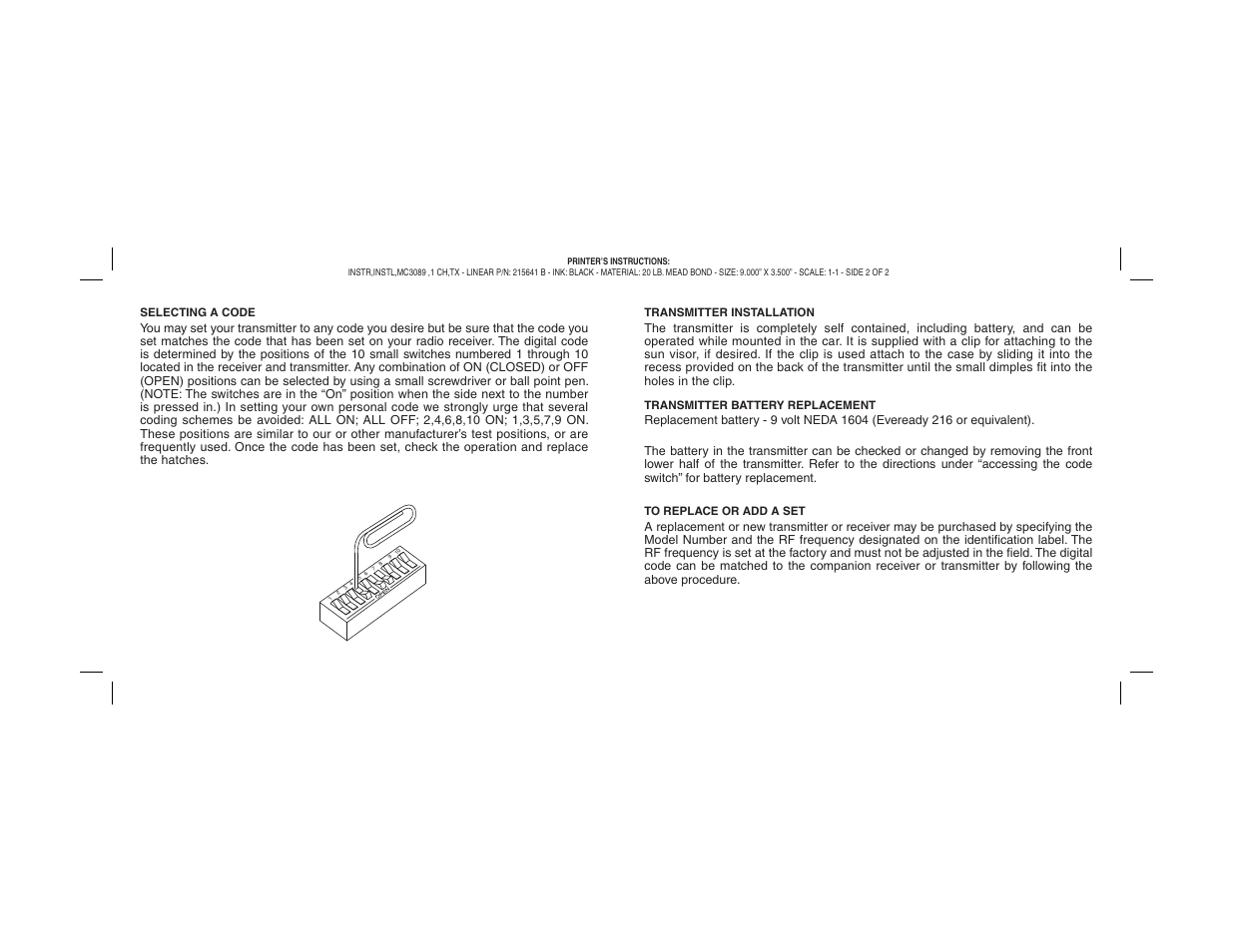 Controlled Products Systems Group 308911 User Manual | Page 2 / 2