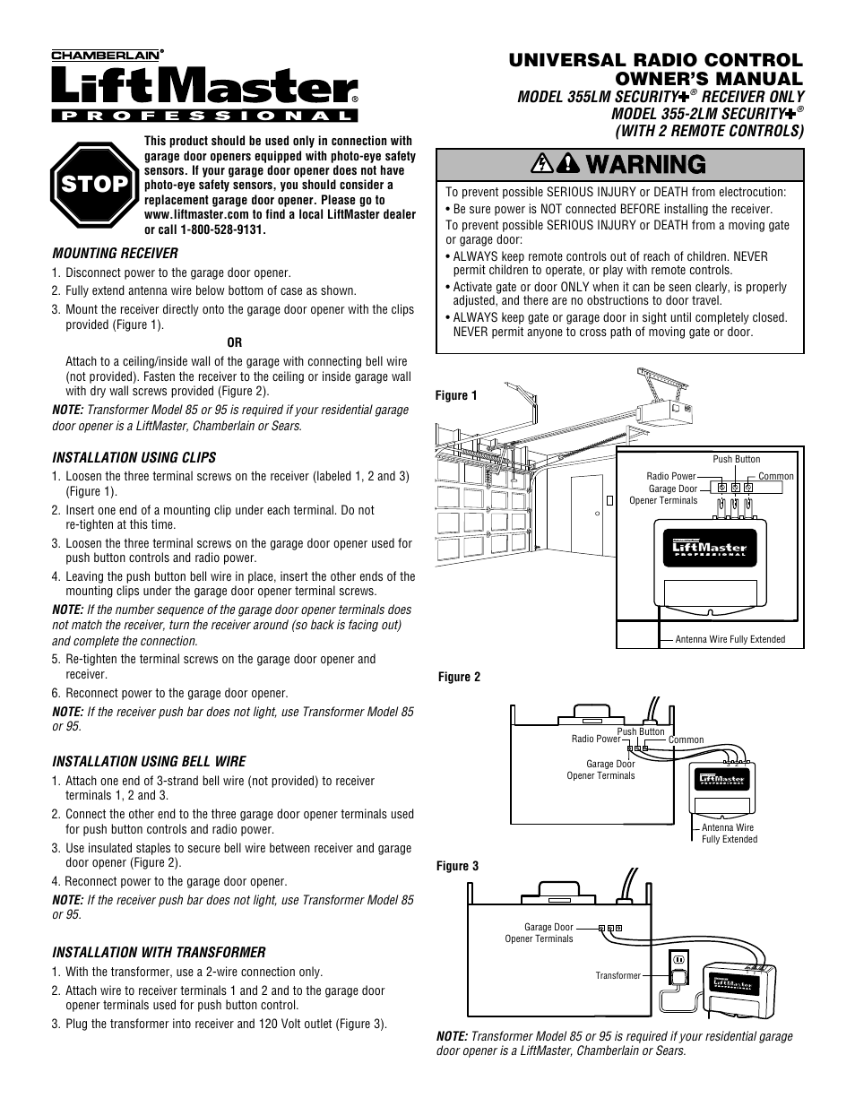 Controlled Products Systems Group 355LM User Manual | 2 pages