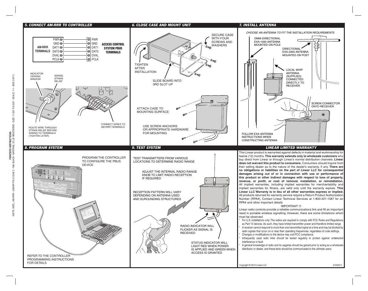 Controlled Products Systems Group AM-RRR User Manual | Page 2 / 2