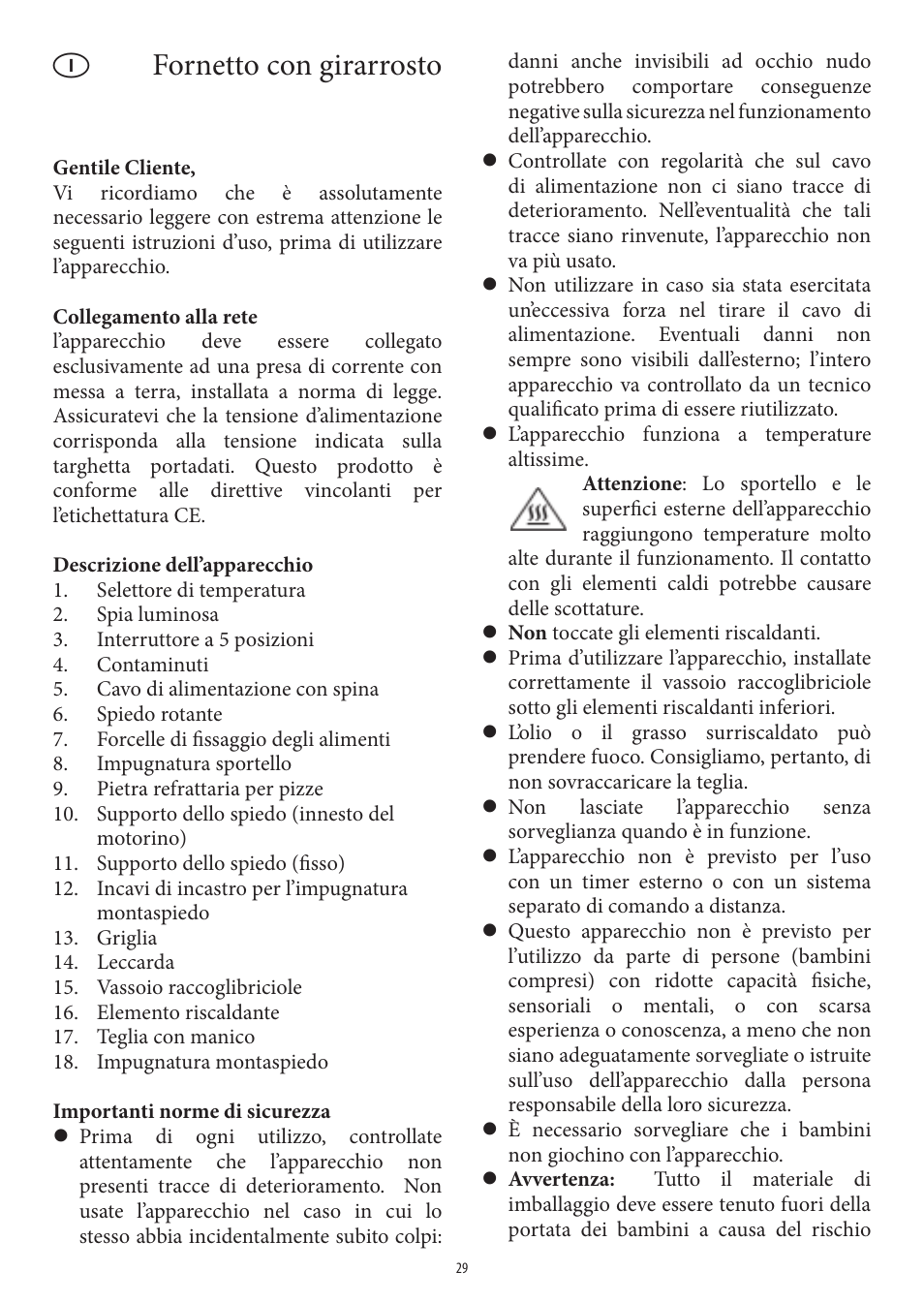 Fornetto con girarrosto | SEVERIN TO 2036 User Manual | Page 29 / 66