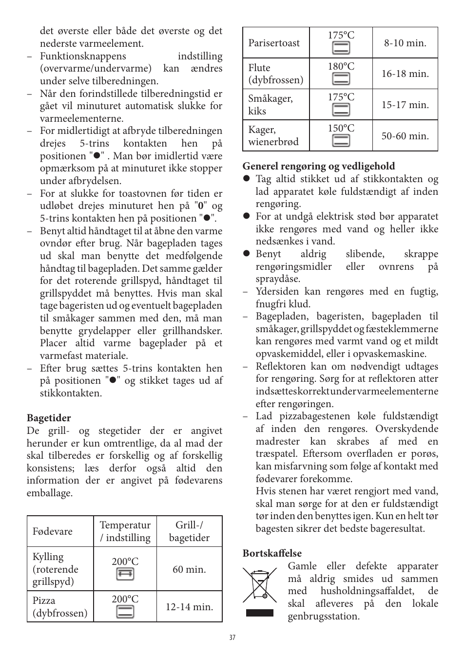 SEVERIN TO 2036 User Manual | Page 37 / 66