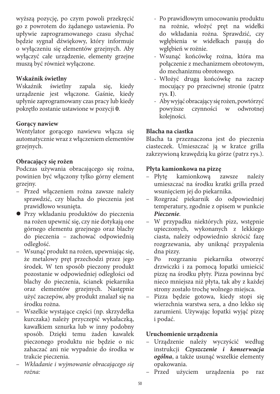 SEVERIN TO 2036 User Manual | Page 50 / 66