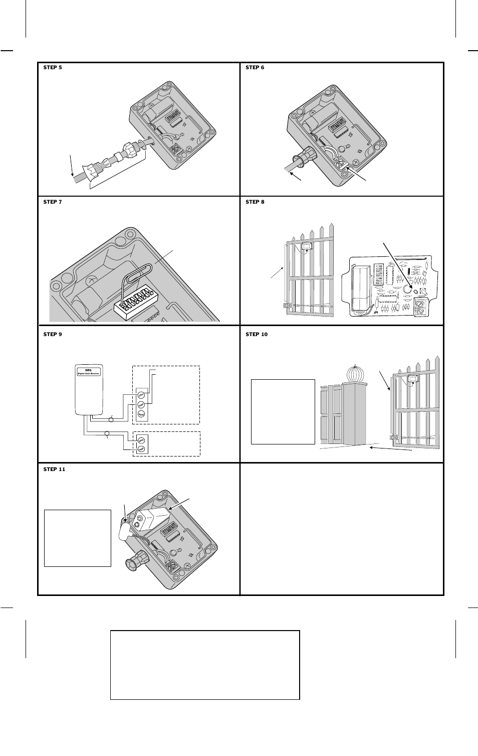 Use a paper clip to set the eight keys | Controlled Products Systems Group DTG User Manual | Page 2 / 2