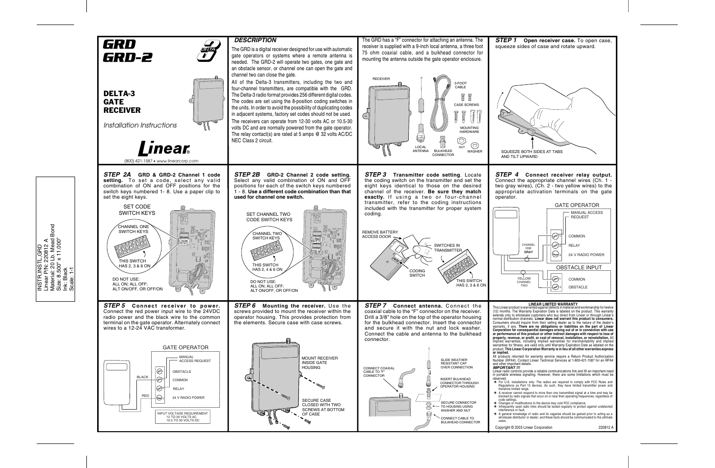 Controlled Products Systems Group GRD User Manual | 1 page