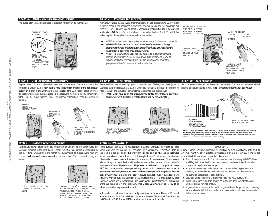 Controlled Products Systems Group MGR User Manual | Page 2 / 2