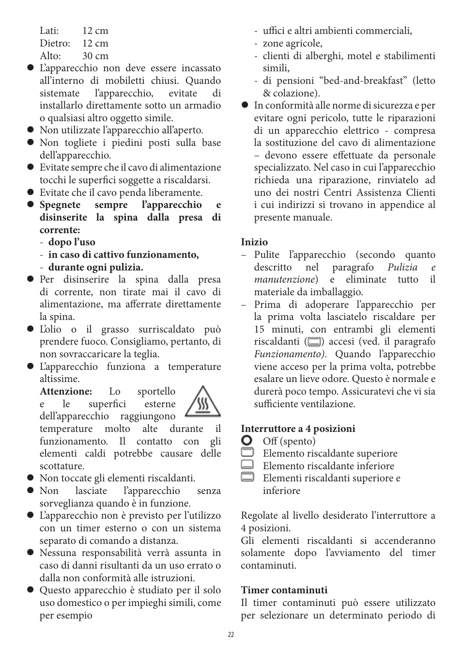 SEVERIN TO 2039 User Manual | Page 22 / 50