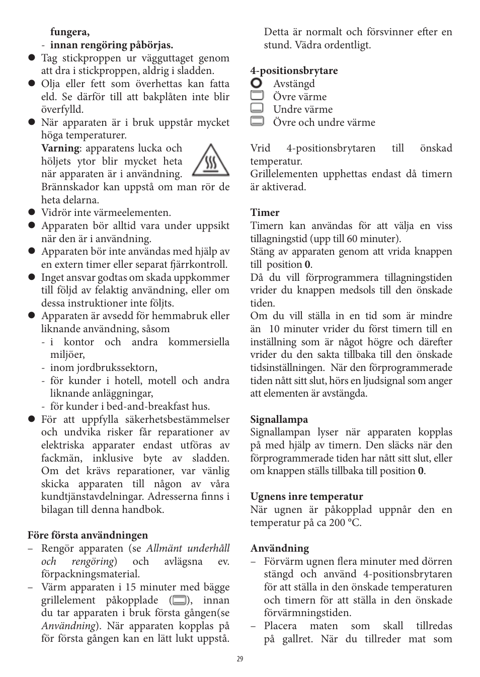 SEVERIN TO 2039 User Manual | Page 29 / 50
