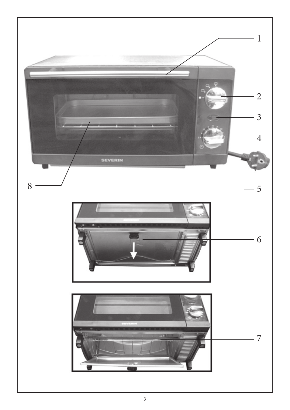 SEVERIN TO 2039 User Manual | Page 3 / 50