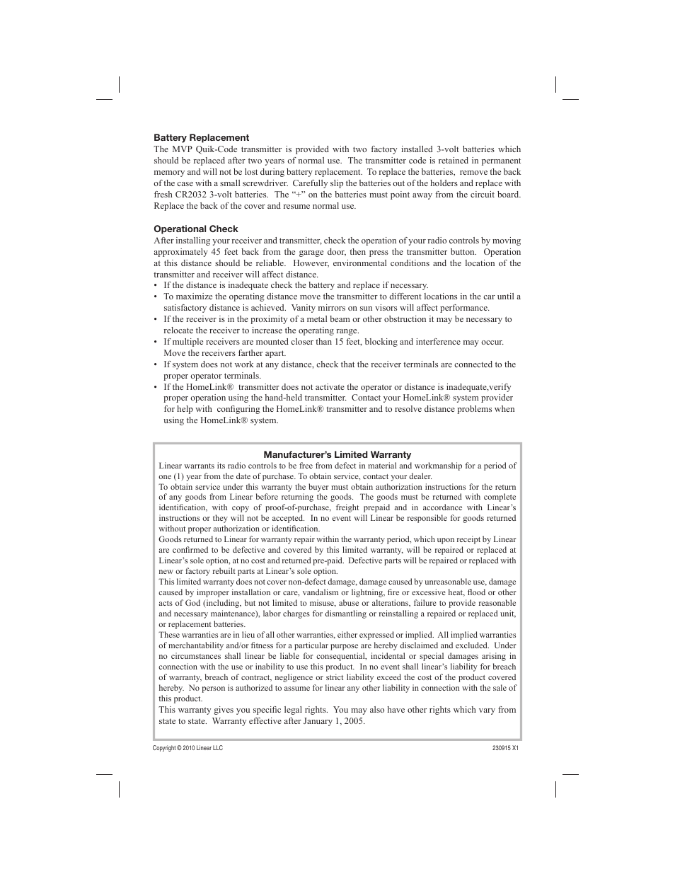 Controlled Products Systems Group MVP-QC User Manual | Page 4 / 4