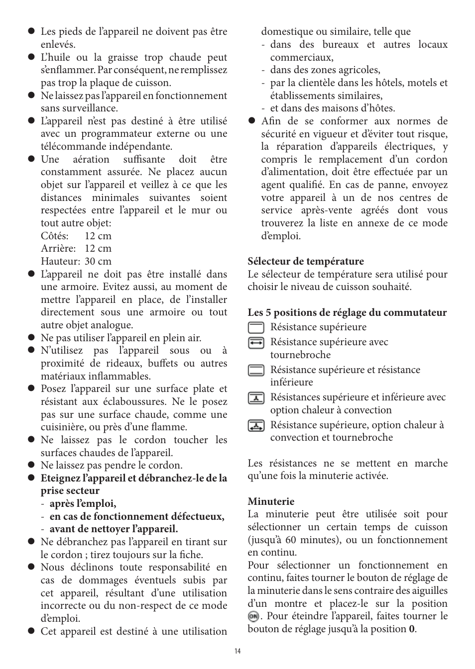 SEVERIN TO 2040 User Manual | Page 14 / 62