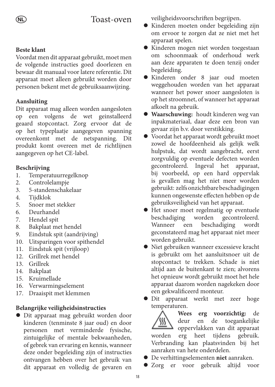 Toast-oven | SEVERIN TO 2040 User Manual | Page 18 / 62