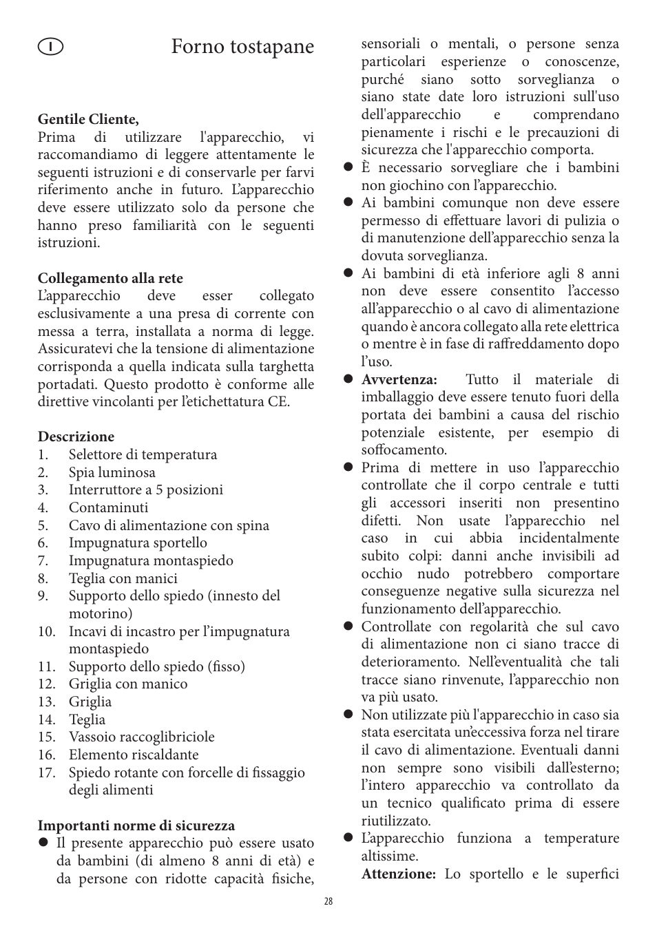 Forno tostapane | SEVERIN TO 2040 User Manual | Page 28 / 62