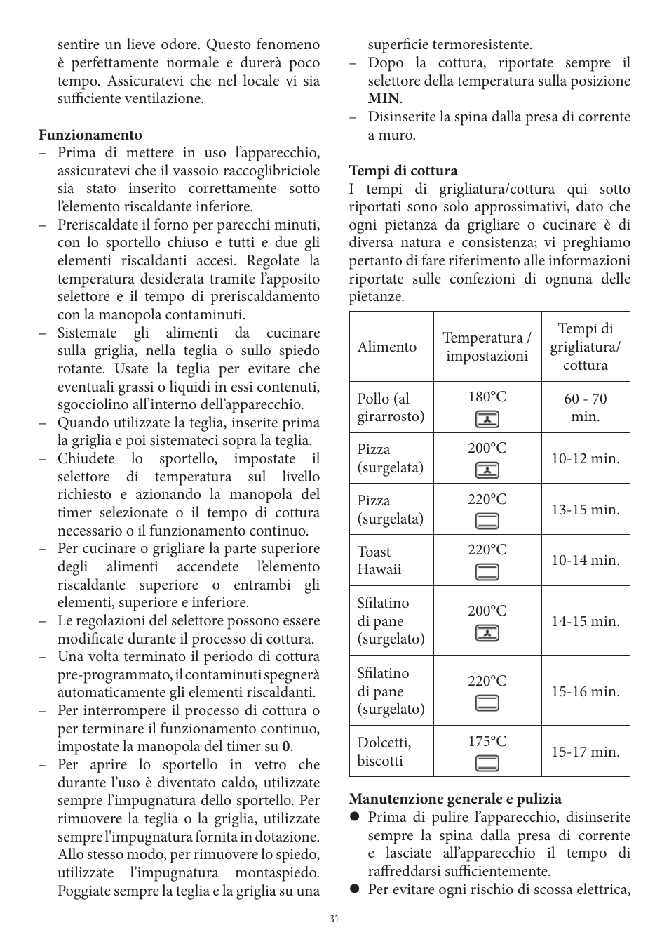 SEVERIN TO 2040 User Manual | Page 31 / 62