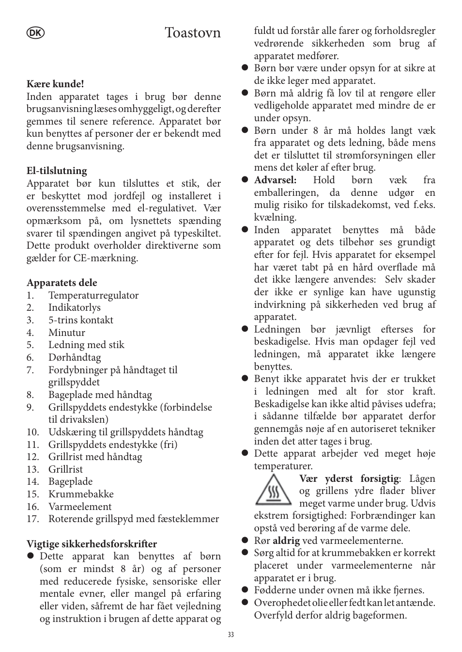Toastovn | SEVERIN TO 2040 User Manual | Page 33 / 62