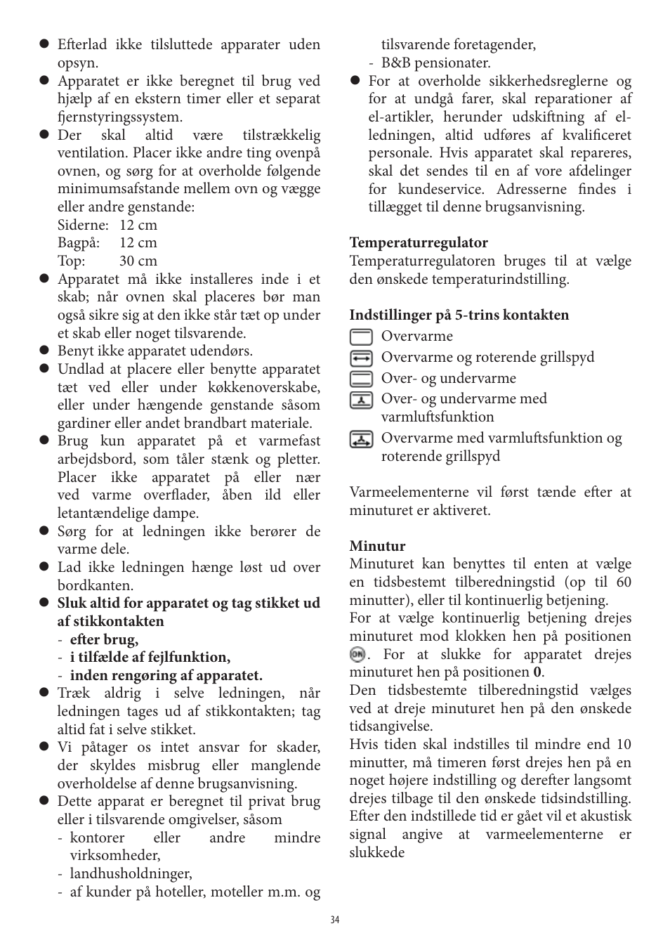 SEVERIN TO 2040 User Manual | Page 34 / 62