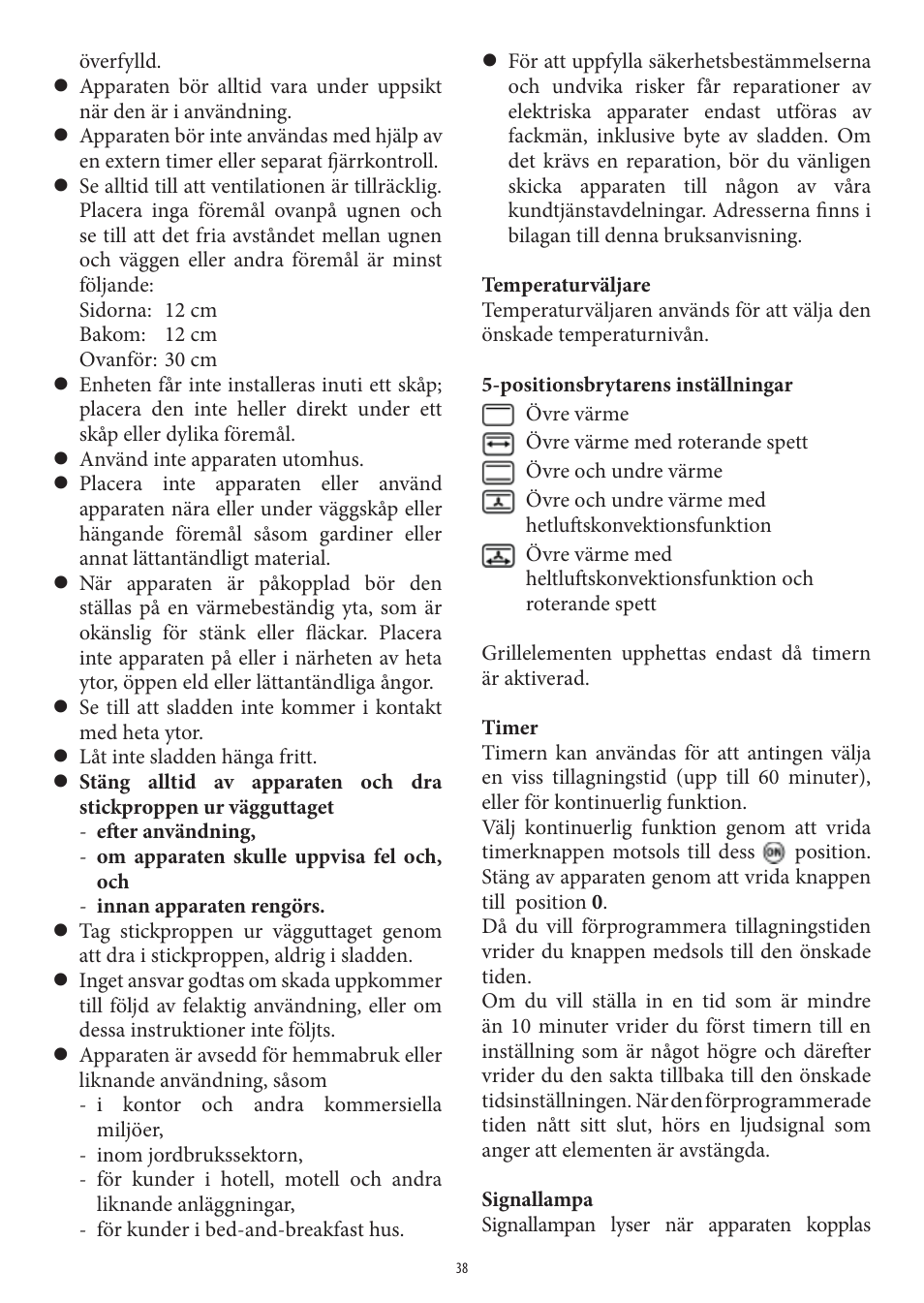 SEVERIN TO 2040 User Manual | Page 38 / 62